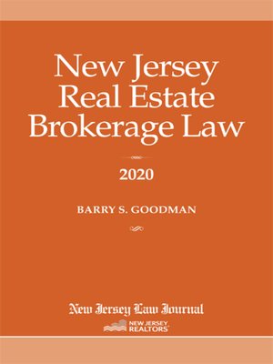 cover image of New Jersey Real Estate Brokerage Law